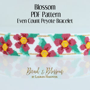 Bead & Blossom - Gilded Hearts Loom Bracelet – PDF Pattern - Learn French  Beading