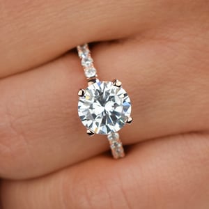2.2 ct Rose Gold Solitaire Ring, Engagement Ring,Promise Ring,Princess Ring,Wedding Ring,Bridal Ring,Man Made Diamond,Unique Engagement Ring