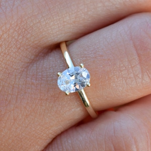 0.75 ct Gold Oval Ring, Engagement Ring, Wedding Ring, Oval Ring, Sterling Silver Ring,Promise Ring, Diamond Ring, Yellow Gold Ring