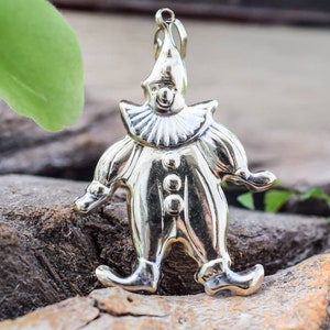 Pendentif clown en or 14 carats, pendentif en or vintage, breloque clown en or, breloque clown, breloque en or 14 carats, pendentif vintage, clown en or, bijoux clown