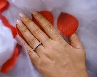 Ct Half Eternity Band, Half Eternity 3mm, Engagement Ring