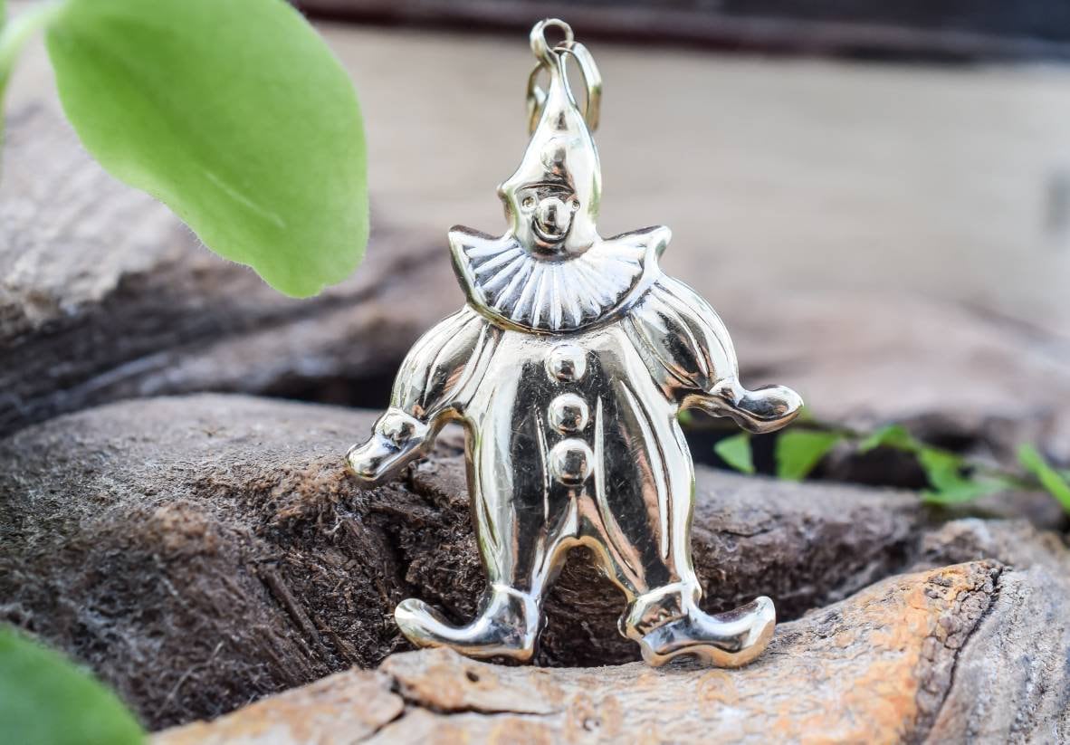 14k Gold Clown Pendant Vintage Gold Pendant Gold Clown - Etsy
