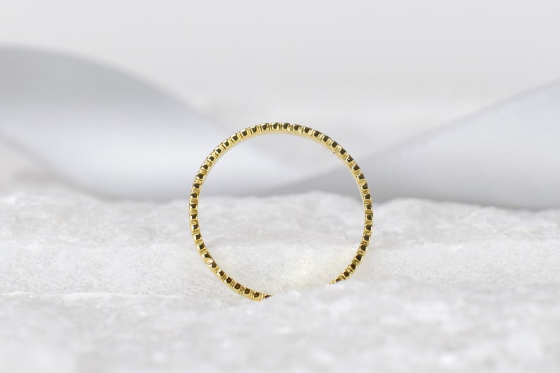 14k Gold Stripe Ring, Gold Stacking Ring, Solid Gold Wedding Band,14k Thin Ring,Wedding Band, Dainty Stacking Ring, Delicate Ring,Gold Band