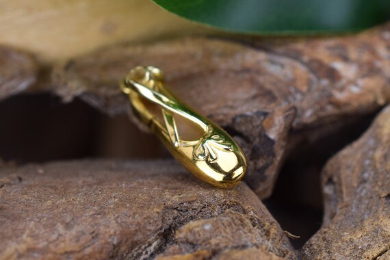 14k Solid Gold Vintage Ballerina Shoes, Ballerina