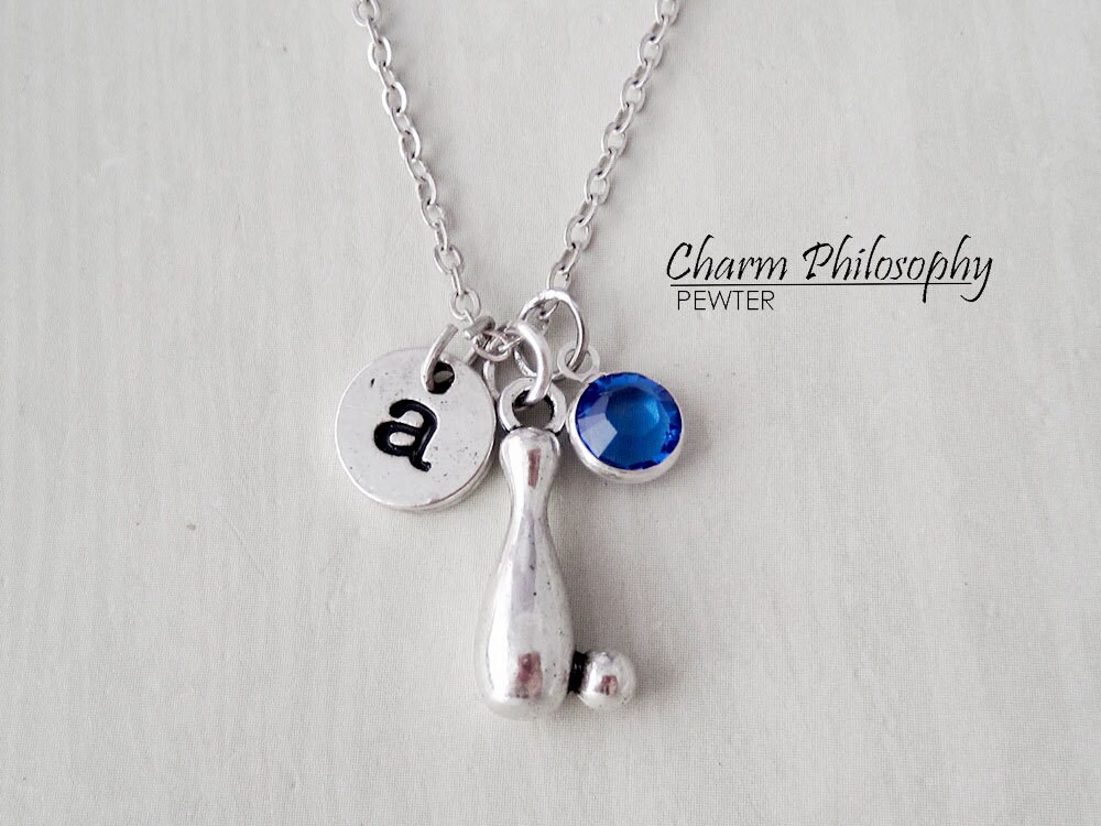 Bowling pin necklace sale