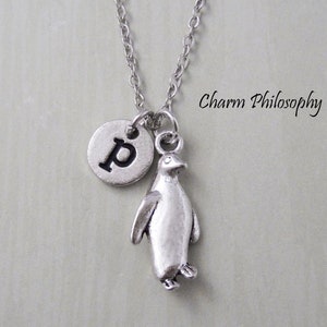 Children's Black and White Enamel Penguin Necklace Great Gift for Party Favors 