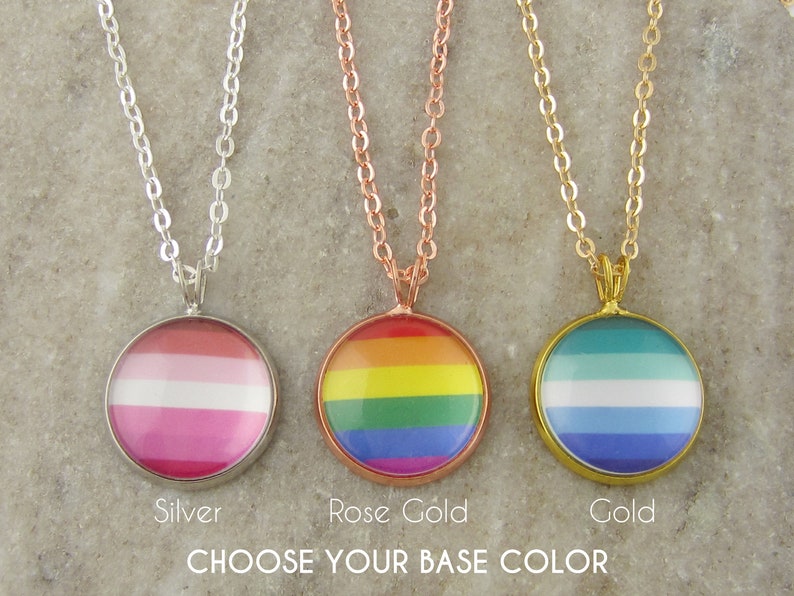 LGBTQ Necklace Queer / Gay Pride Jewelry Gender and Sexual Etsy Canada