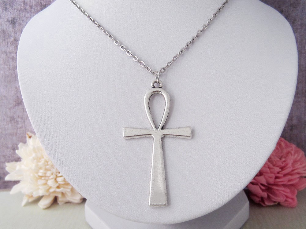 Huge Ankh Necklace Egyptian Ankh Charm 