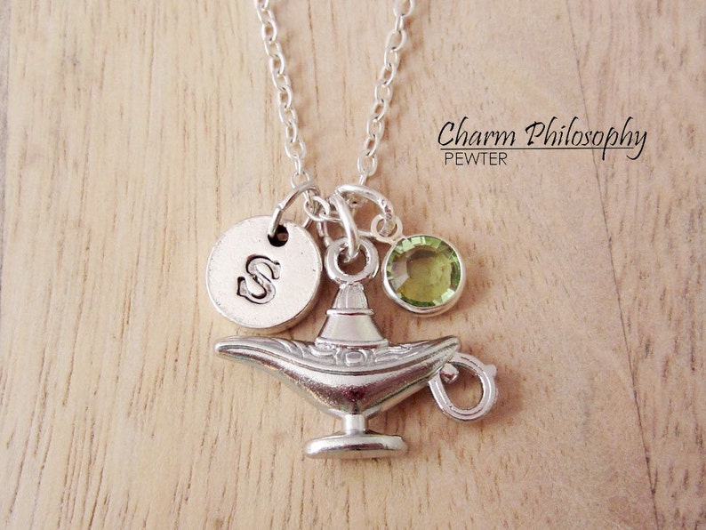 Magic Lamp Necklace Genie Lamp Charm Aladdin Necklace Etsy