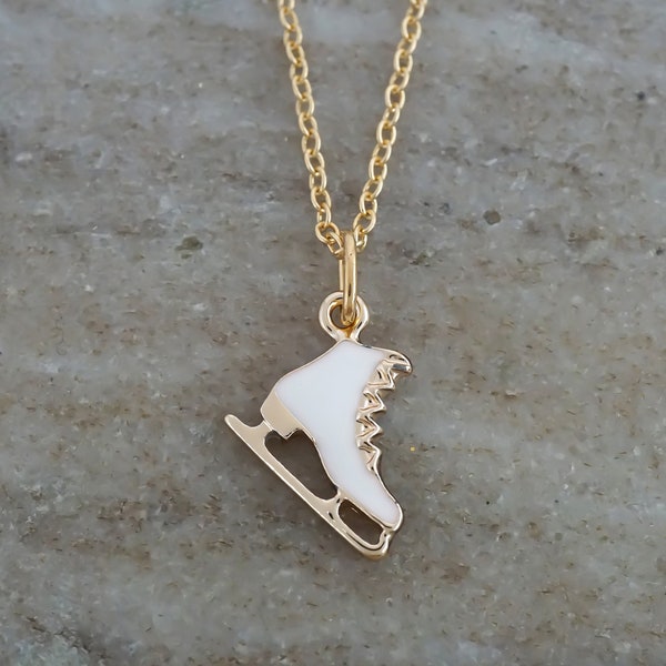 Ice Skating Necklace Etsy