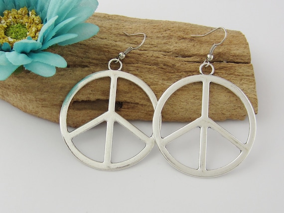 Sterling silver hippie earrings discount