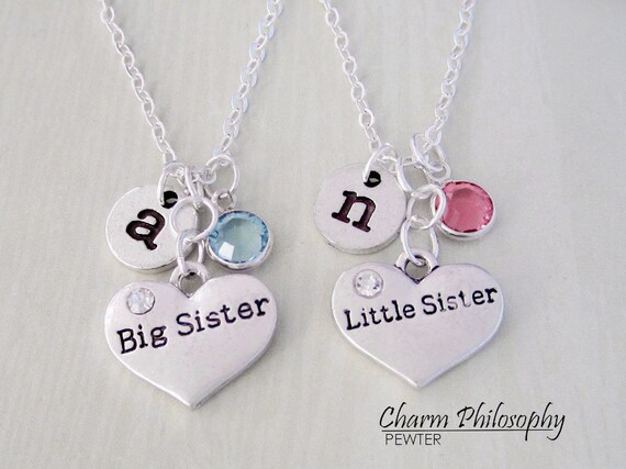 2 Sisters Necklaces Big Sister Little 