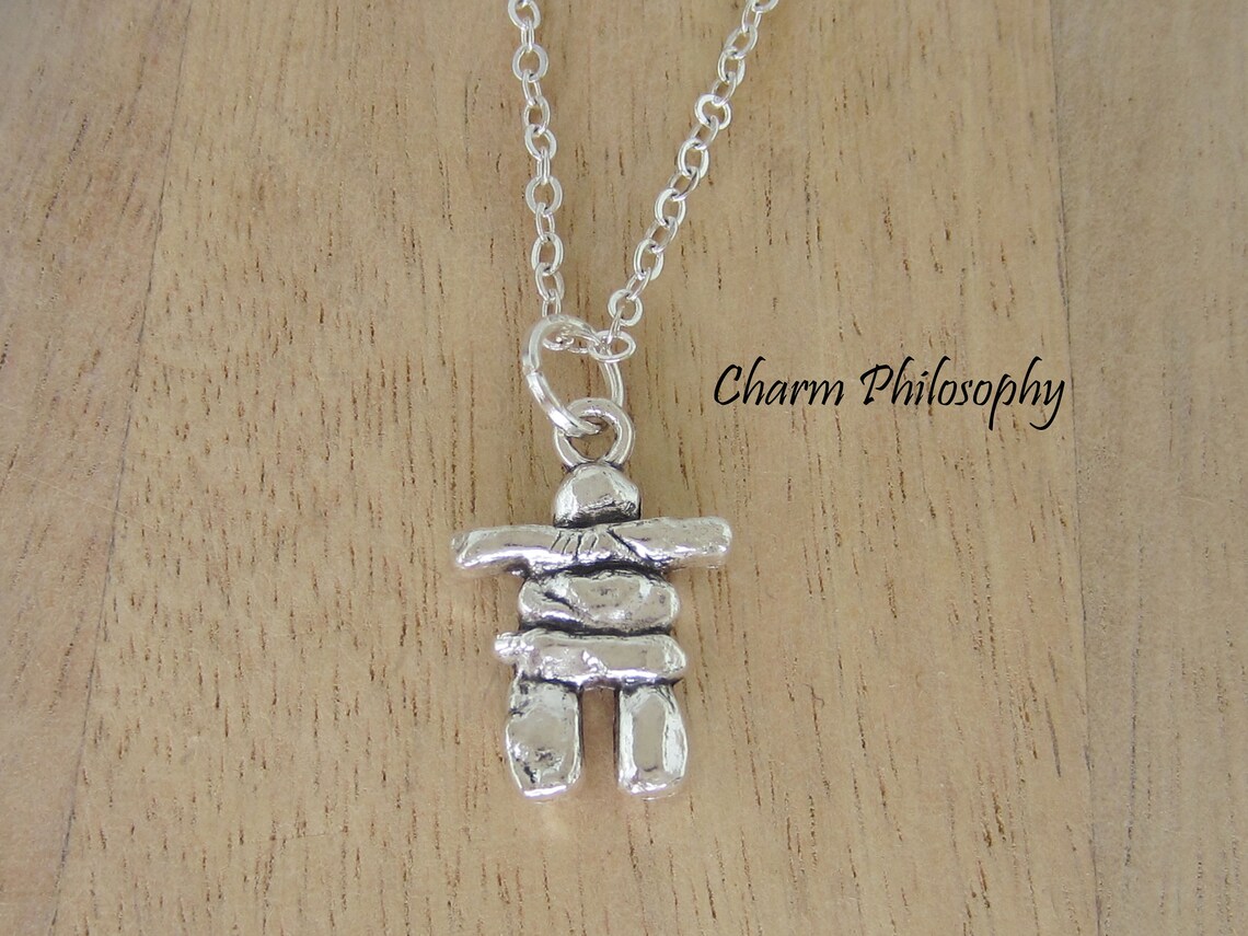 Inukshuk Necklace Canadian Statue Necklace Canada Jewelry Etsy