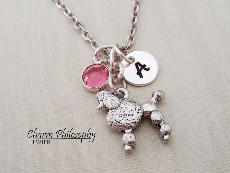 Poodle Necklace 3D Reversible Dog Charm Necklace Etsy