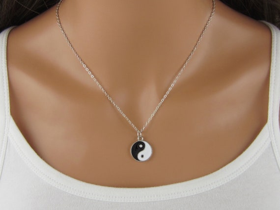 Tear & Share Silver Yin Yang Necklace Pack