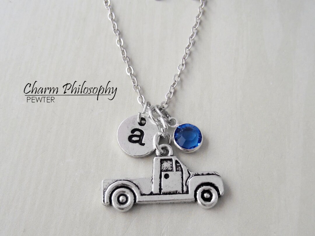 Pickup Truck Necklace Antique Silver Truck Jewelry Etsy