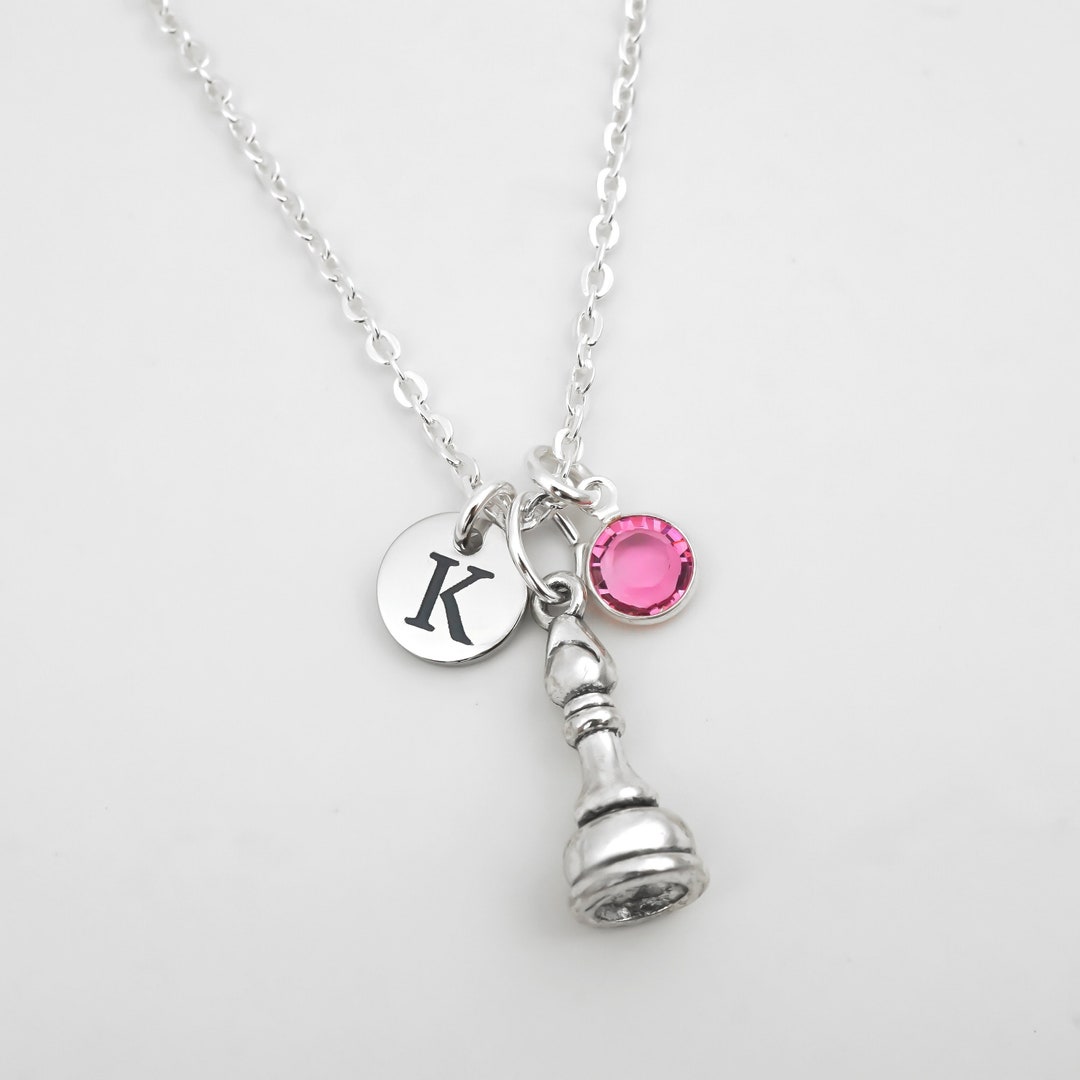Bishop Chess Piece Necklace - Bishop Necklace - Chess Necklace ...