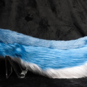 Hand made frost wolf tail- great for cosplayers and fursuiters