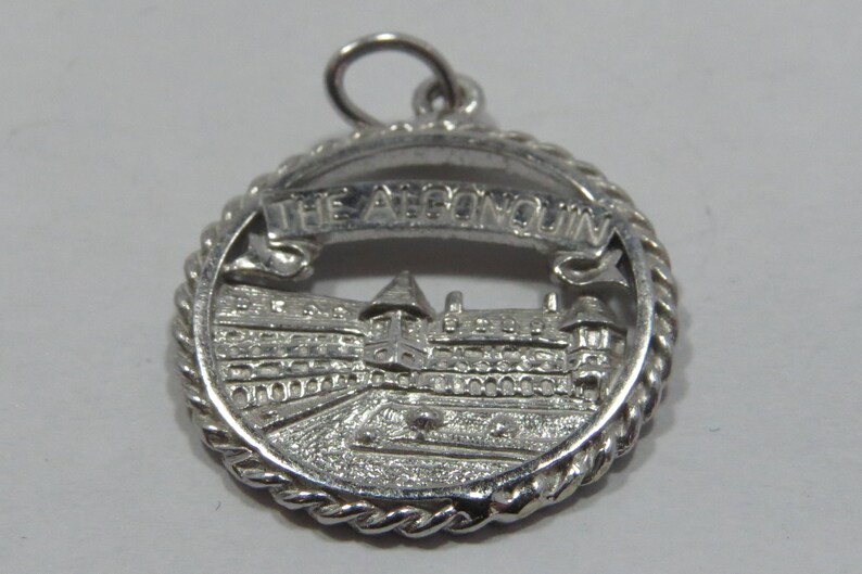 The Algonquin Resort Hotel St Andrews By The Sea New Brunswick Sterling Silver Charm for Bracelet or Pendant