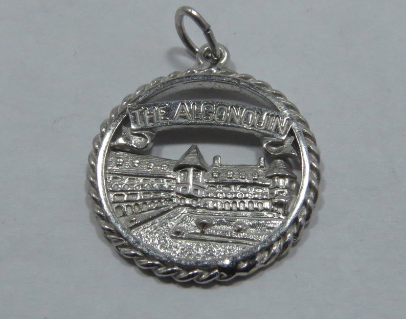 The Algonquin Resort Hotel St Andrews By The Sea New Brunswick Sterling Silver Charm for Bracelet or Pendant