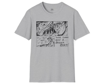Jaws Bigger Boat Comic T-Shirt