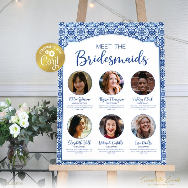 Meet the bridesmaids template - Etsy France