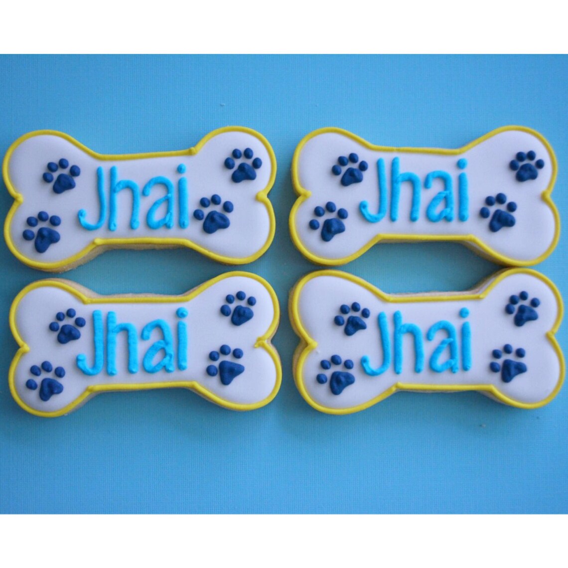 Dog Bone Sugar Cookies Sugar Cookies Custom Cookies Etsy