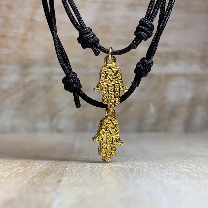 Gold Hamsa Bracelet Jewish Jewelry His and Her Bracelet Couples Hamsa Bracelet Hand of Fatima Valentines Day Gift