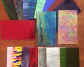Stained Glass Sheet Variety Pack of 10- 7 quot X 4 quot Pieces of Premium Glass