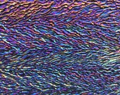 Stained Glass Sheet Black Granite Herringbone Ripple Iridized Uroboros MOSAIC