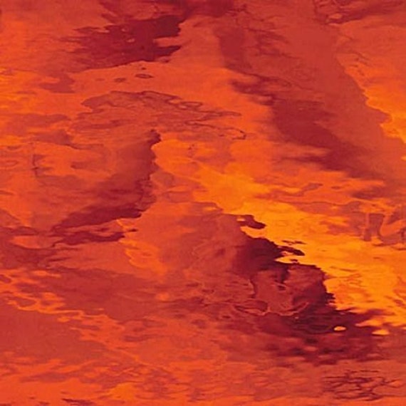 Stained Glass Sheet Orange Waterglass Transparent Spectrum MOSAIC