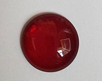 Round Smooth Jewels- German Made- Trans Dark Red- Multiple Sizes- Stained Glass and Lead