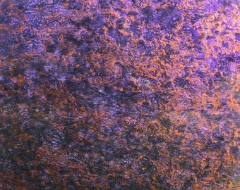 Stained Glass Sheet Violet & Copper Van Gogh MOSAIC
