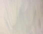 Stained Glass Sheet White Clear Wispy Spectrum MOSAIC