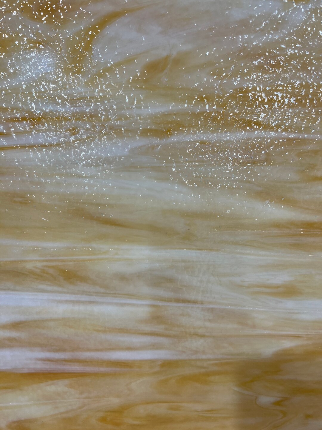 Wissmach Glass 58WO: Light Ambe, Wisspy Opal
