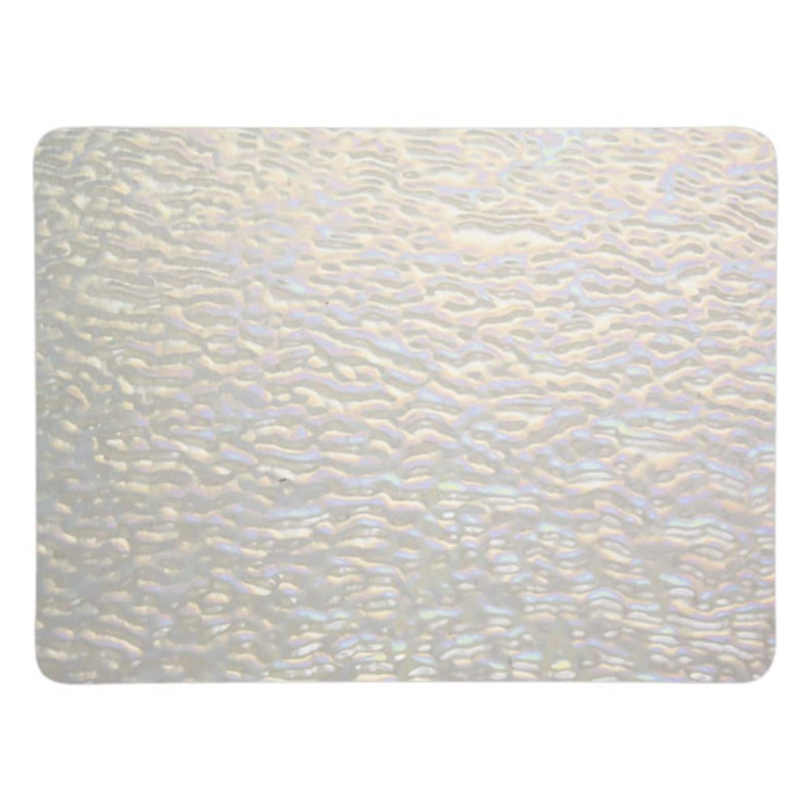 Stained Glass Clear Soft Ripple Iridized Fusible Bullseye Etsy