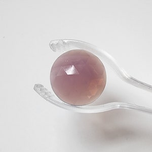 Round Faceted Jewels- German Made- Opal Amethyst- Multiple Sizes- Stained Glass and Lead