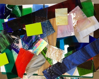 Stained Glass 10 Pounds PREMIUM SCRAP FOR Mosaic Art Glass Art Mosaic Tile