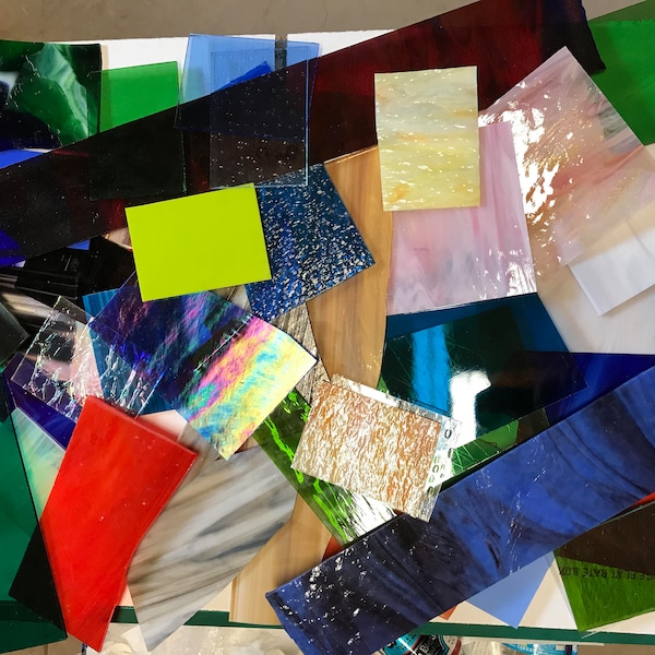 Stained Glass 10 Pounds PREMIUM SCRAP FOR Mosaic Art Glass Art Mosaic Tile