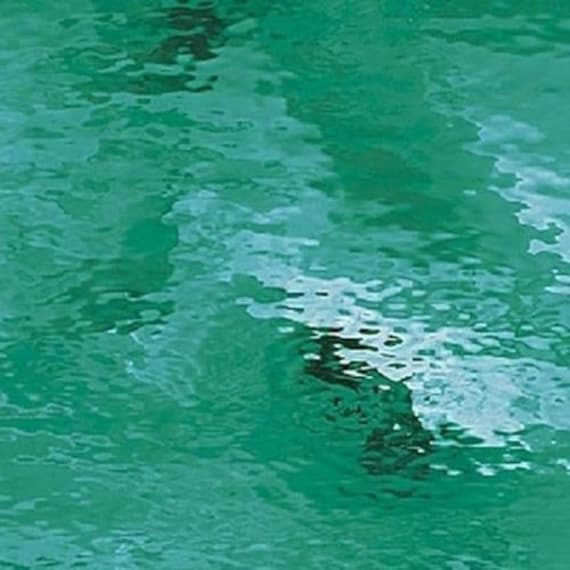 Stained Glass Sheet Teal Green Waterglass Transparent Spectrum MOSAIC