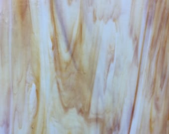 Stained Glass Sheet Medium Amber Opal Wissmach MOSAIC