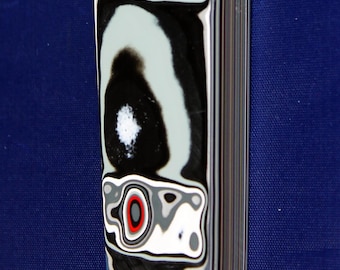 Finished Piece of Fordite - 118.47mm x 26.75mm x 13.01mm          (F-008)