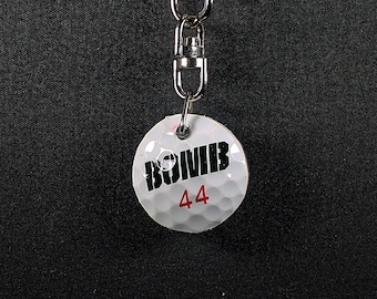 Golf Ball Keychain - 26.19mm x 9.24mm          (2117)