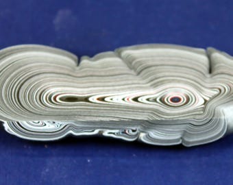 Finished Piece of Fordite - 94.77mm x 29.68mm x 10.76mm          (F-002)