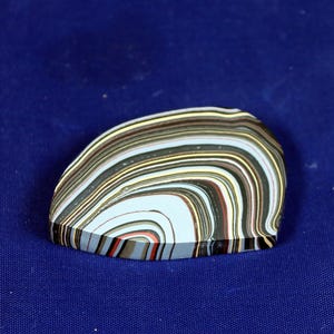 Finished Piece of Fordite - Military Fordite - 46.11mm x 32.6mm x 8.6mm          (2979)