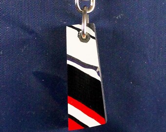 Fordite Keychain - 40.3mm x 14.5mm x 11.6mm         (1994)