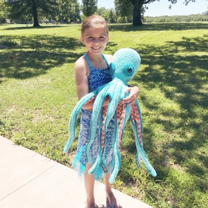 Giant Octopus, Crochet Octopus, Octopus, Stuffed Octopus, Octopus Toy, Sea Life, Sea Creatures, Under the Sea, Aquatic Animals