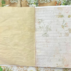 Prayer, faith coffee dyed writing journal or naked junk journal, eco friendly image 5