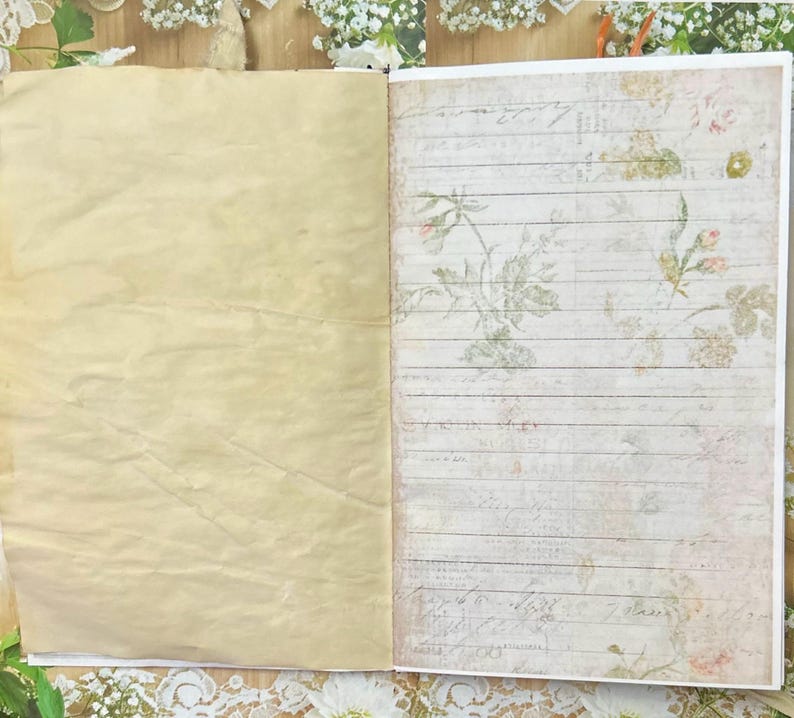 Prayer, faith coffee dyed writing journal or naked junk journal, eco friendly image 5