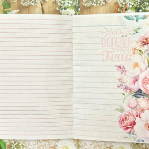 Prayer, faith coffee dyed writing journal or naked junk journal, eco friendly image 6